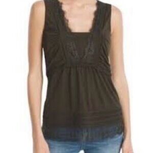 White House Black Market Black Sleeveless Top